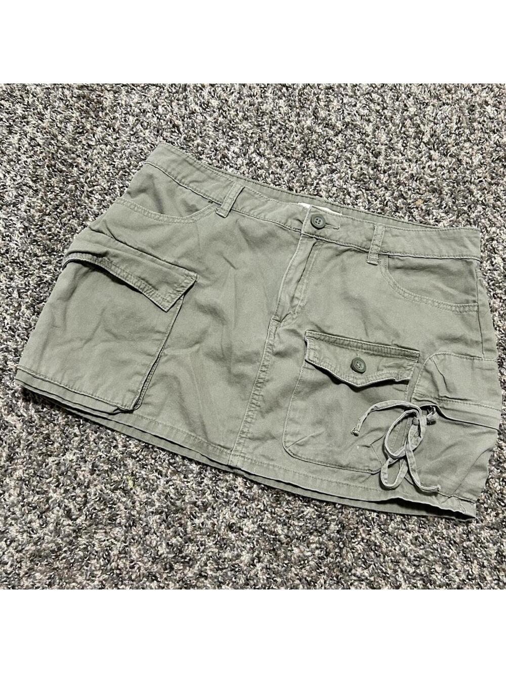Aeropostale Women's Green and Khaki Skirt